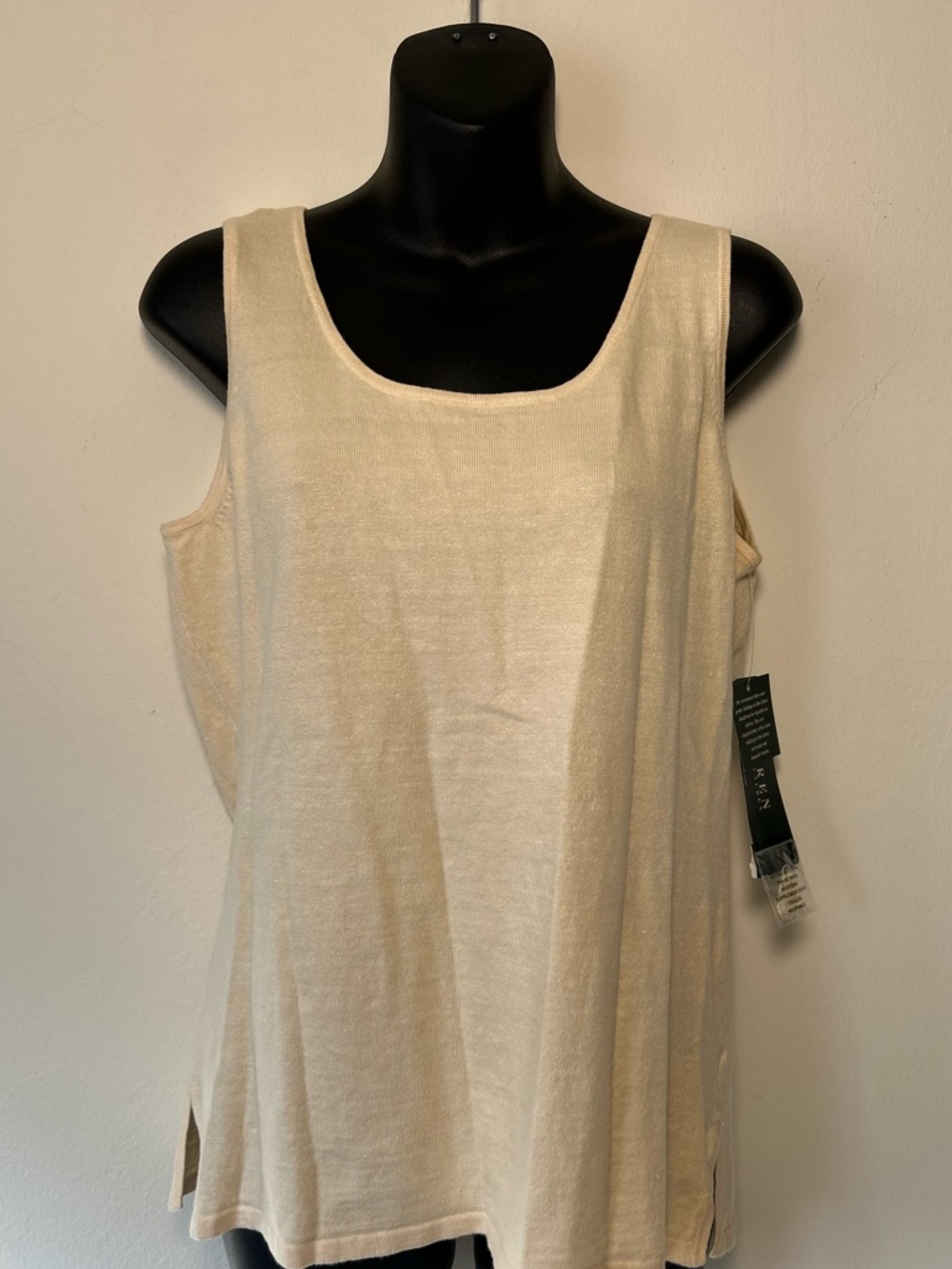 Ralph Lauren Cream Scoop Neck Tank